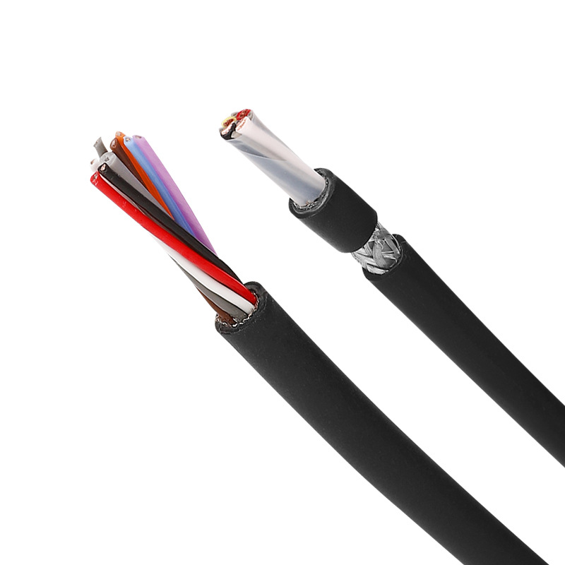 超高速直线电缆电机专用拖链电缆TPU耐弯曲带屏蔽缆线厂家批发